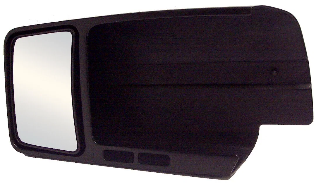 11801 – CIPA Exterior Towing Mirror, Slide On 4-1/4 x 6-3/4 Inch Mirror Non-Extendable Glass Manual Adjust Without Tu...